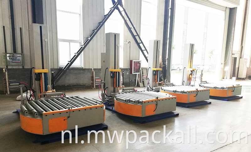 Aangepast volgens de eisen van de klant automatische online Pallet Stretch Wrapper